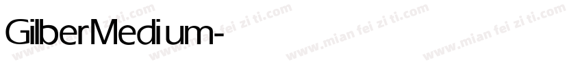 Gilber Medium字体转换